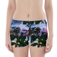 Sunflowers And Wild Weeds Boyleg Bikini Wrap Bottoms by okhismakingart