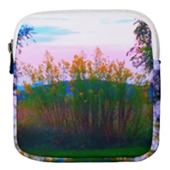 Field Of Goldenrod Mini Square Pouch by okhismakingart