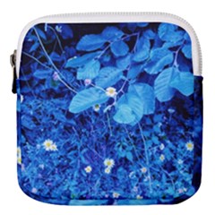 Blue Daisies Mini Square Pouch by okhismakingart