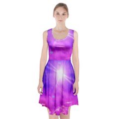 Purple Sun Racerback Midi Dress by okhismakingart