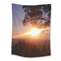 Mountain Sunset Medium Tapestry by okhismakingart