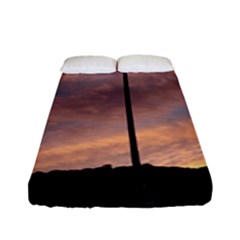 Parking Lot Sunset Fitted Sheet (full/ Double Size) by okhismakingart