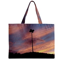 Parking Lot Sunset Zipper Mini Tote Bag by okhismakingart