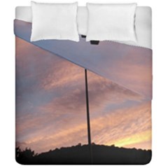 Parking Lot Sunset Duvet Cover Double Side (california King Size) by okhismakingart