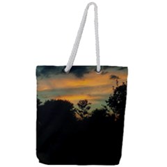 Pale Orange Sunset Full Print Rope Handle Tote (large) by okhismakingart