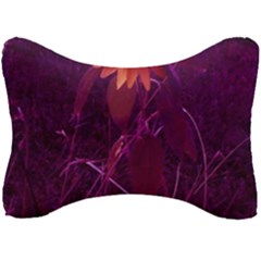 Purple Sunflower Seat Head Rest Cushion by okhismakingart