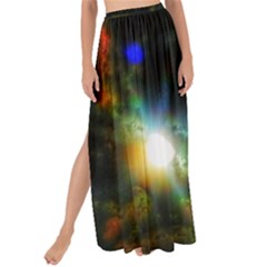 Emerging Sun Maxi Chiffon Tie-up Sarong by okhismakingart