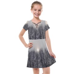 Foggy Forest Kids  Cross Web Dress by okhismakingart