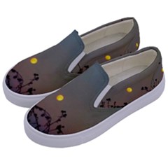 Moon And Thistle Kids  Canvas Slip Ons by okhismakingart