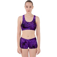 Purple Queen Anne s Lace Landscape Work It Out Gym Set by okhismakingart