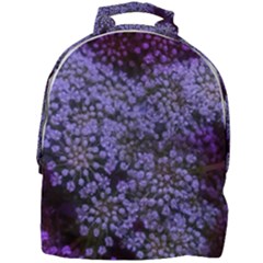 Blue Queen Anne s Lace Landscape Mini Full Print Backpack by okhismakingart