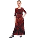 Red Goldenrod Kids  Quarter Sleeve Maxi Dress View1