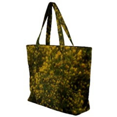 Yellow Goldrenrod Zip Up Canvas Bag by okhismakingart