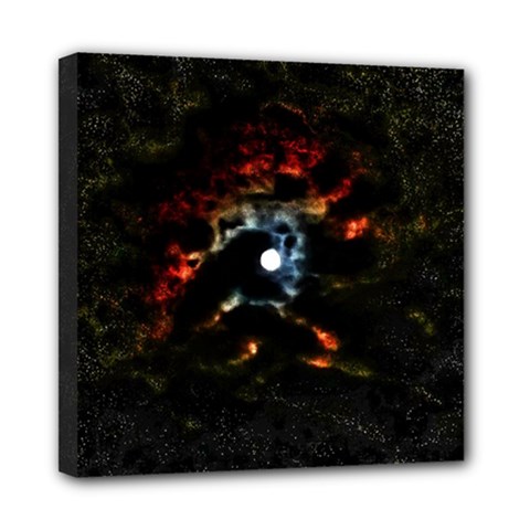Moon Supernova Mini Canvas 8  X 8  (stretched) by okhismakingart