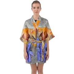 Moth And Chicory Quarter Sleeve Kimono Robe by okhismakingart