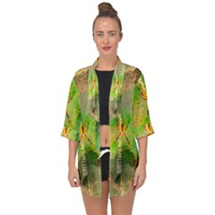 Orb Spider Open Front Chiffon Kimono by okhismakingart