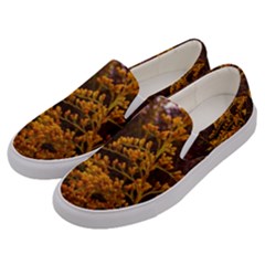 Goldenrod Version Ii Men s Canvas Slip Ons by okhismakingart