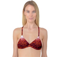 Red Goldenrod Reversible Tri Bikini Top by okhismakingart