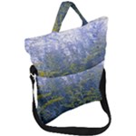 Blue Goldenrod Fold Over Handle Tote Bag