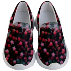 Floral Stars -bright Kids  Lightweight Slip Ons by okhismakingart