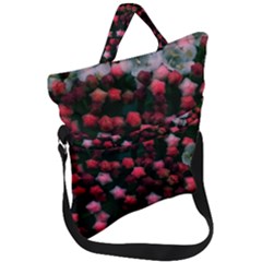 Floral Stars -bright Fold Over Handle Tote Bag by okhismakingart