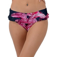 Pink Roses Ii Frill Bikini Bottom by okhismakingart