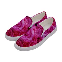 Bunches Of Roses (close Up) Women s Canvas Slip Ons by okhismakingart