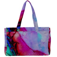 Red Purple Green Ink         Canvas Work Bag by LalyLauraFLM