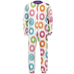Donut Pattern With Funny Candies Onepiece Jumpsuit (men)  by genx
