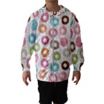 Donut pattern with funny candies Kids  Hooded Windbreaker