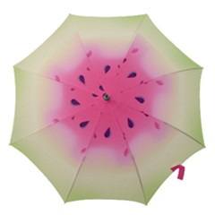 Watermelon Pastel Gradient Pink Watermelon Pastel Gradient Hook Handle Umbrellas (medium) by genx