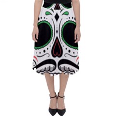 Day Of The Dead Skull Sugar Skull Classic Midi Skirt by Sudhe