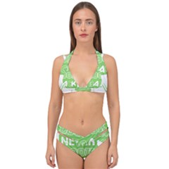 Never Look Back Double Strap Halter Bikini Set by Melcu