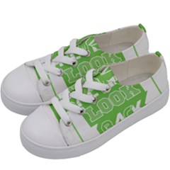 Never Look Back Kids  Low Top Canvas Sneakers by Melcu