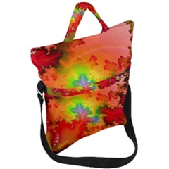 Background Abstract Color Form Fold Over Handle Tote Bag by Pakrebo