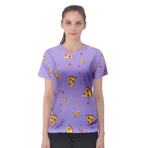 Piazza Pattern Violet 13k Piazza Pattern Violet Background Only Women s Sport Mesh Tee by genx