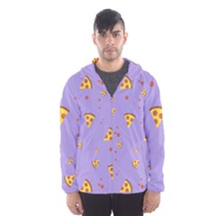 Piazza Pattern Violet 13k Piazza Pattern Violet Background Only Men s Hooded Windbreaker by genx