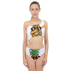 Dabbing Pineapple Sunglasses Shirt Aloha Hawaii Beach Gift Spliced Up Two Piece Swimsuit by SilentSoulArts