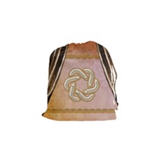 Decorative Celtic Knot Drawstring Pouch (small) by FantasyWorld7