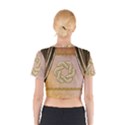 Decorative Celtic Knot Cotton Crop Top View2