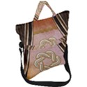 Decorative Celtic Knot Fold Over Handle Tote Bag View1