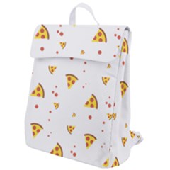 Pizza Pattern Pepperoni Cheese Funny Slices Flap Top Backpack by genx
