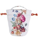 les Fleurs Artificielles - Vintage Design Drawstring Bucket Bag View1