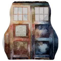 Tardis Doctor Who Transparent Car Seat Velour Cushion  by Sudhe