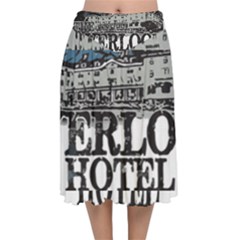 The Overlook Hotel Merch Velvet Flared Midi Skirt by milliahood