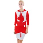 Flag of Canada, 1964 Quarter Sleeve Hood Bodycon Dress