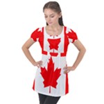 Flag of Canada, 1964 Puff Sleeve Tunic Top