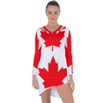 Flag of Canada, 1964 Asymmetric Cut-Out Shift Dress