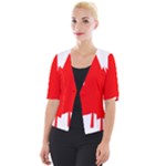 Flag of Canada, 1964 Cropped Button Cardigan