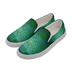 Board Conductors Circuits Women s Canvas Slip Ons by HermanTelo